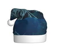 WHJSHOP Chapeau de Noël imprimé naufrage sous la mer pour adulte, ce qui en fait un cadeau amusant et durable pour homme et femme
