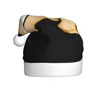 WHJSHOP Chapeau de Noël imprimé pain tranché souriant pour adulte, ce qui en fait un cadeau amusant et durable pour homme et femme