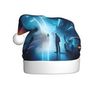 WHJSHOP Chapeau de Noël imprimé Science Fiction Future pour adulte, ce qui en fait un cadeau amusant et durable pour homme et femme