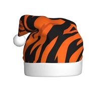 WHJSHOP Chapeau de Noël imprimé tigre rayures orange pour adulte pour homme et femme vêtements bandeau pour les occasions festives