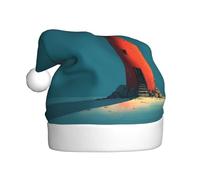 WHJSHOP Chapeau de Noël lumineux imprimé balise pour adulte pour hommes et femmes vêtements bandeau pour les occasions festives