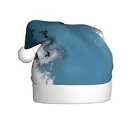 WHJSHOP Chapeau de Noël motif oiseaux de proie dans le ciel bleu pour adulte Halloween