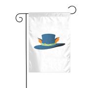 WHJSHOP Chapeau de paille avec oreilles de renard - Drapeaux de jardin - 30,5 x 45,7 cm - Pour décoration de cour - Largeur de poteau de 3 cm (drapeau uniquement, mât non inclus)