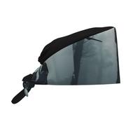 WHJSHOP Chapeau de travail respirant avec impression malédiction maléfique pour chef, infirmière, spa, soins du visage, fitness noir