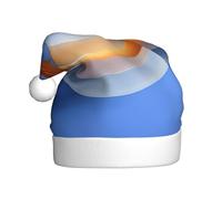 WHJSHOP Chapeaux de Noël en peluche pour homme et femme avec motif halo de couleurs