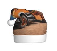 WHJSHOP Chapeaux de Noël en peluche pour homme et femme - Motif camion mélangeur de couleurs - Pour adulte - Pour le Nouvel An