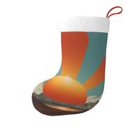 WHJSHOP Chaussettes de Noël avec impression « The Sun Shines Bright » - Grande capacité - Décoration de Noël