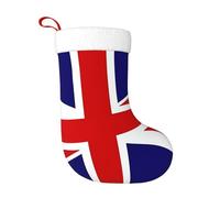WHJSHOP Chaussettes de Noël décoratives à motif drapeau du Royaume-Uni pour Halloween, Noël et Nouvel An