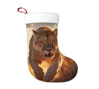 WHJSHOP Chaussettes de Noël décoratives Puma Runs on The Prairie Pattern pour décorer Halloween, Noël et Nouvel An