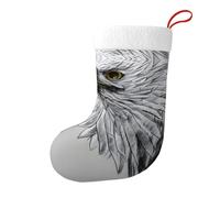Whjshop Chaussettes de Noël imprimées double face Motif Esquisse un aigle pour décoration d'intérieur de fête de vacances de grande capacité