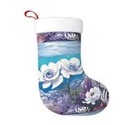 WHJSHOP Chaussettes décoratives Anémone dans les imprimés sacrés pour Noël, Halloween, Noël et Nouvel An