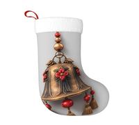 WHJSHOP Chaussettes décoratives de Noël à motif carillons pour le Nouvel An pour Halloween, Noël et Nouvel An