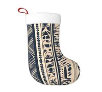 WHJSHOP Chaussettes décoratives de Noël à motif d'illustration des peuples africains pour la décoration de Halloween, de Noël et du Nouvel An