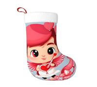 WHJSHOP Chaussettes décoratives de Noël à motif messager d'amour pour Halloween, Noël et Nouvel An