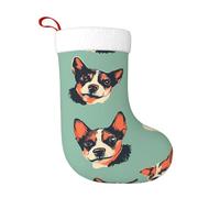 WHJSHOP Chaussettes décoratives de Noël avec imprimé avatars d'animaux pour Halloween, Noël et Nouvel An