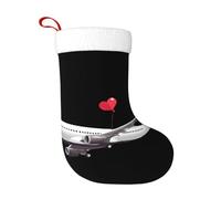 WHJSHOP Chaussettes décoratives de Noël avec inscription « The Plane That Expresses Love » pour décorer Halloween, Noël et Nouvel An