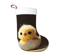 WHJSHOP Chaussettes décoratives de Noël en forme de poussin éclosant d'un œuf pour décorer Halloween, Noël et Nouvel An