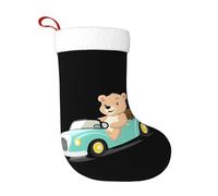 WHJSHOP Chaussettes décoratives de Noël Little Bear pour décoration de Noël, Halloween, Noël et Nouvel An