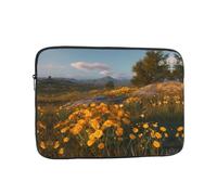 WHJSHOP Chrysanthemums on the Prairie Prints Housse portable antichoc pour ordinateur portable pour homme et femme, voyage d'affaires, et usage quotidien au bureau