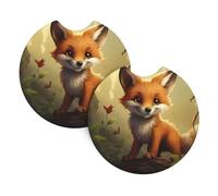 Whjshop Clever Little Fox Lot de 2 porte-gobelets imperméables et rapides pour voitures, camions, SUV et navires