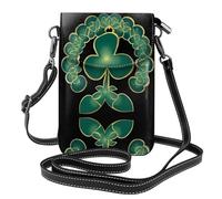 WHJSHOP Clover Halo Picture Petit sac à bandoulière en cuir pour femme, imperméable et durable