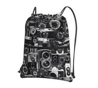WHJSHOP Cool Camera Collection Prints Sac à dos de sport léger et résistant à l'eau avec poche avant, idéal pour la gym, les voyages et la randonnée