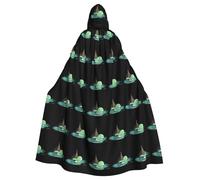 WHJSHOP Coquille de noix de coco Water Shade Picture Halloween Adulte Cape à capuche Hommes et femmes Vêtements Mantele Jeu de rôle