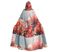 WHJSHOP Coral Reef Fish School Picture Halloween Cape à capuche pour homme et femme