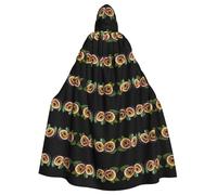 WHJSHOP Délicieuse cape à capuche pour adulte motif fruit de la passion pour Halloween assurant un entretien facile et une utilisation durable
