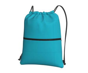 WHJSHOP Dianzi Sac à dos léger et imperméable avec cordon de serrage pour voyage, yoga et randonnée Bleu