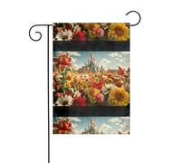 WHJSHOP Drapeau de jardin 30,5 x 45,7 cm pour décoration de cour avec une largeur de poteau de 3 cm (drapeau uniquement, mât non inclus)