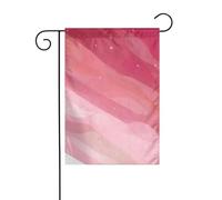 WHJSHOP Drapeau de jardin 4 saisons avec dégradé rose 30,5 x 45,7 cm