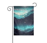 WHJSHOP Drapeau de jardin avec étoiles de science-fiction 30,5 x 45,7 cm pour décoration de cour avec une largeur de poteau de 3 cm (drapeau uniquement, mât non inclus)