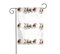 WHJSHOP Drapeau de jardin avec inscription Friends reading journal Picture 30,5 x 45,7 cm pour décoration de cour avec une largeur de poteau de 3 cm (drapeau uniquement, mât non inclus)