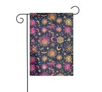 WHJSHOP Drapeau de jardin avec motif constellation étoilée 30,5 x 45,7 cm pour décoration de cour avec une largeur de poteau de 3 cm (drapeau uniquement, mât non inclus)