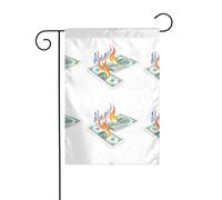 WHJSHOP Drapeau de jardin Burning Desire Décoration de cour 30,5 x 45,7 cm d'épaisseur et durable
