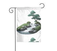 WHJSHOP Drapeau de jardin décoratif avec des milliers d'eaux et de montagnes - 30,5 x 45,7 cm d'épaisseur et durable