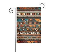 WHJSHOP Drapeau de jardin ethnique tribal africain 30,5 x 45,7 cm pour décoration de cour avec une largeur de poteau de 3 cm (drapeau uniquement, mât non inclus)