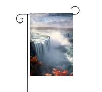 WHJSHOP Drapeau de jardin Niagara Falls 30,5 x 45,7 cm pour décoration de cour avec une largeur de poteau de 3 cm (drapeau uniquement, mât non inclus)