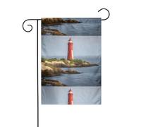 WHJSHOP Drapeau de jardin représentant un ancien phare - 30,5 x 45,7 cm - Pour décoration de cour - Largeur de poteau de 3 cm (drapeau uniquement, mât non inclus)