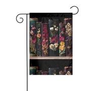 WHJSHOP Drapeau de jardin romantique entre les pages 30,5 x 45,7 cm pour décoration de cour avec une largeur de poteau de 3 cm (drapeau uniquement, mât non inclus)