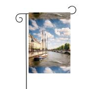 WHJSHOP Drapeau de jardin Seine Sailing - 30,5 x 45,7 cm - Pour décoration de cour avec une largeur de poteau de 3 cm (drapeau uniquement, mât non inclus)