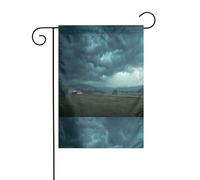 WHJSHOP Drapeau de jardin « The storm after the calm » 30,5 x 45,7 cm pour décoration de cour avec une largeur de poteau de 3 cm (drapeau uniquement, mât non inclus)