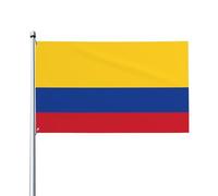 WHJSHOP Drapeau de la Colombie - 0,9 x 1,5 m - Décoration extérieure - Bannière en polyester vif pour cour, terrasse, fête et plus encore