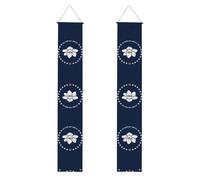 WHJSHOP Drapeau de l'État du Mississippi - Bannière de porche - Robuste, durable, lavable et réutilisable - Décoration de remise de diplôme pour fêtes, cérémonies, portes d'entrée