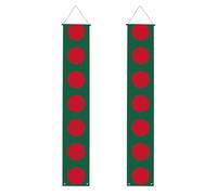 WHJSHOP Drapeau du Bangladesh - Bannière de porche - Robuste, durable, lavable et réutilisable - Décoration de remise de diplôme pour fêtes, cérémonies, portes d'entrée