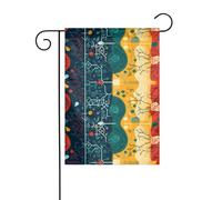 WHJSHOP Drapeau du cerveau gauche et droit - Décoration de cour - 30,5 x 45,7 cm - Épais et durable
