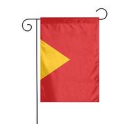 WHJSHOP Drapeau du Timor-Leste 30,5 x 45,7 cm pour décoration de cour avec une largeur de poteau de 3 cm (drapeau uniquement, mât non inclus)