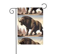 WHJSHOP Drapeaux de jardin à motif béhémoth antique 30,5 x 45,7 cm pour décoration de cour avec une largeur de poteau de 3 cm (drapeau uniquement, mât non inclus)