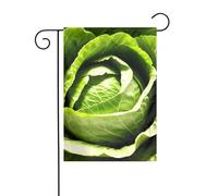 WHJSHOP Drapeaux de jardin à motif chou lumineux de 30,5 x 45,7 cm pour décoration de cour avec une largeur de poteau de 3 cm (drapeau uniquement, mât non inclus)